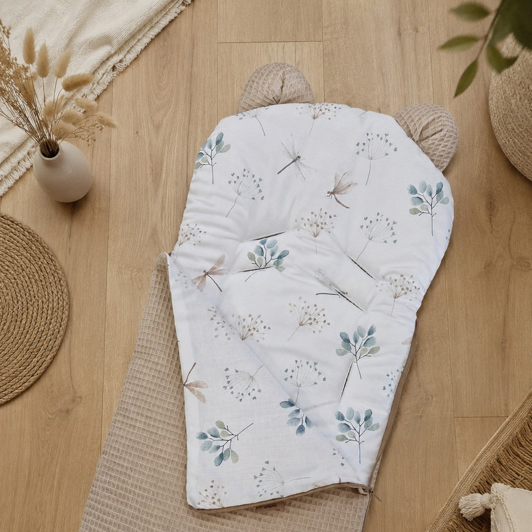 Einschlagdecke für Babyschale | Premium Baumwolle & Waffelpiqué