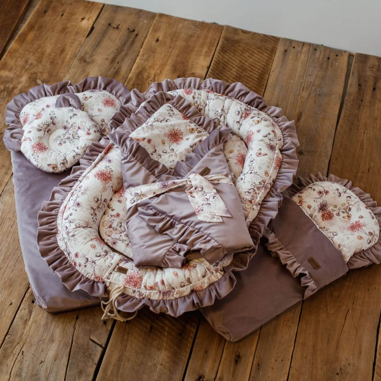 Schlafsack mit Rüschen | Premium Baumwolle & Samt