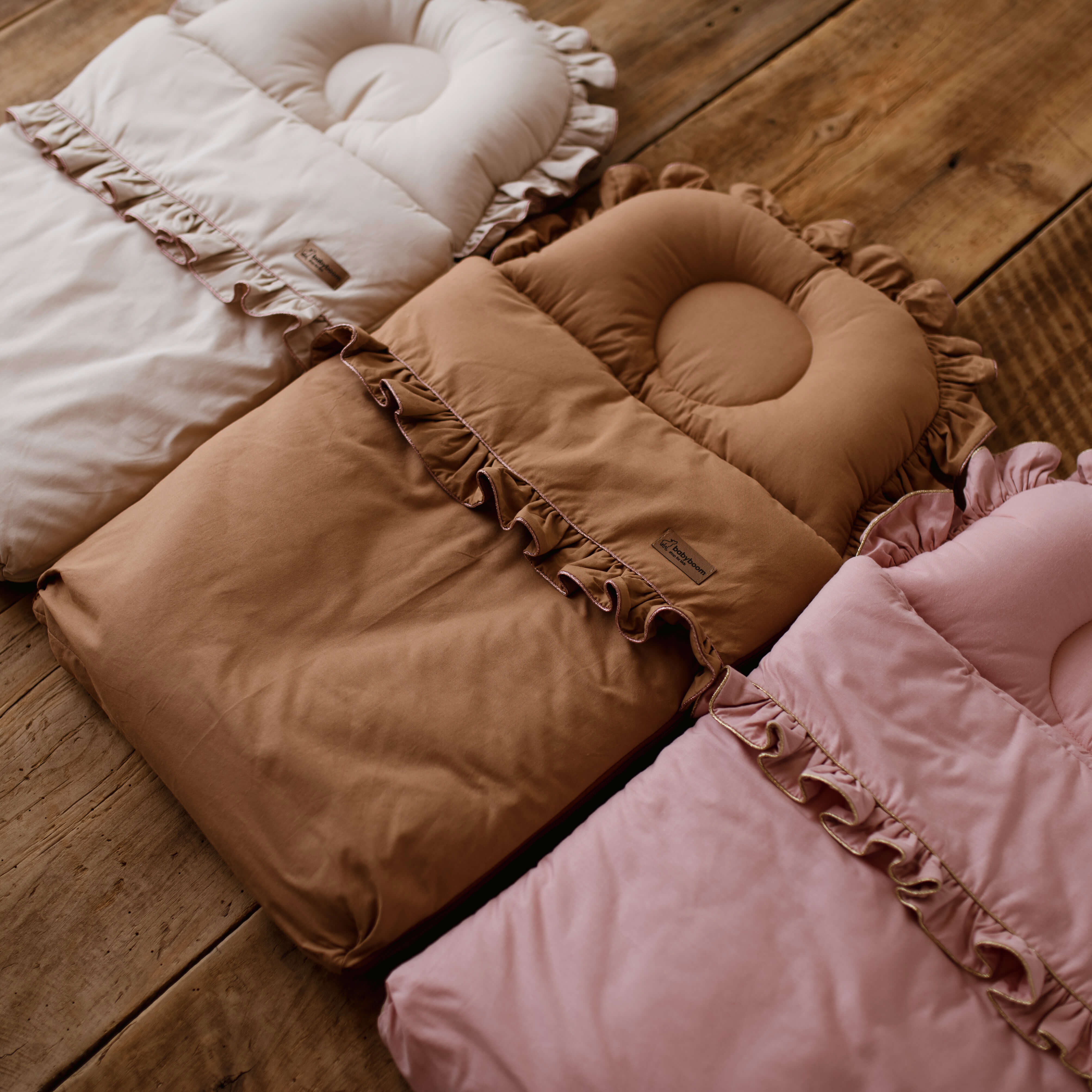 Premium Babyschlafsack SHINY mit Rüschen | Baumwolle