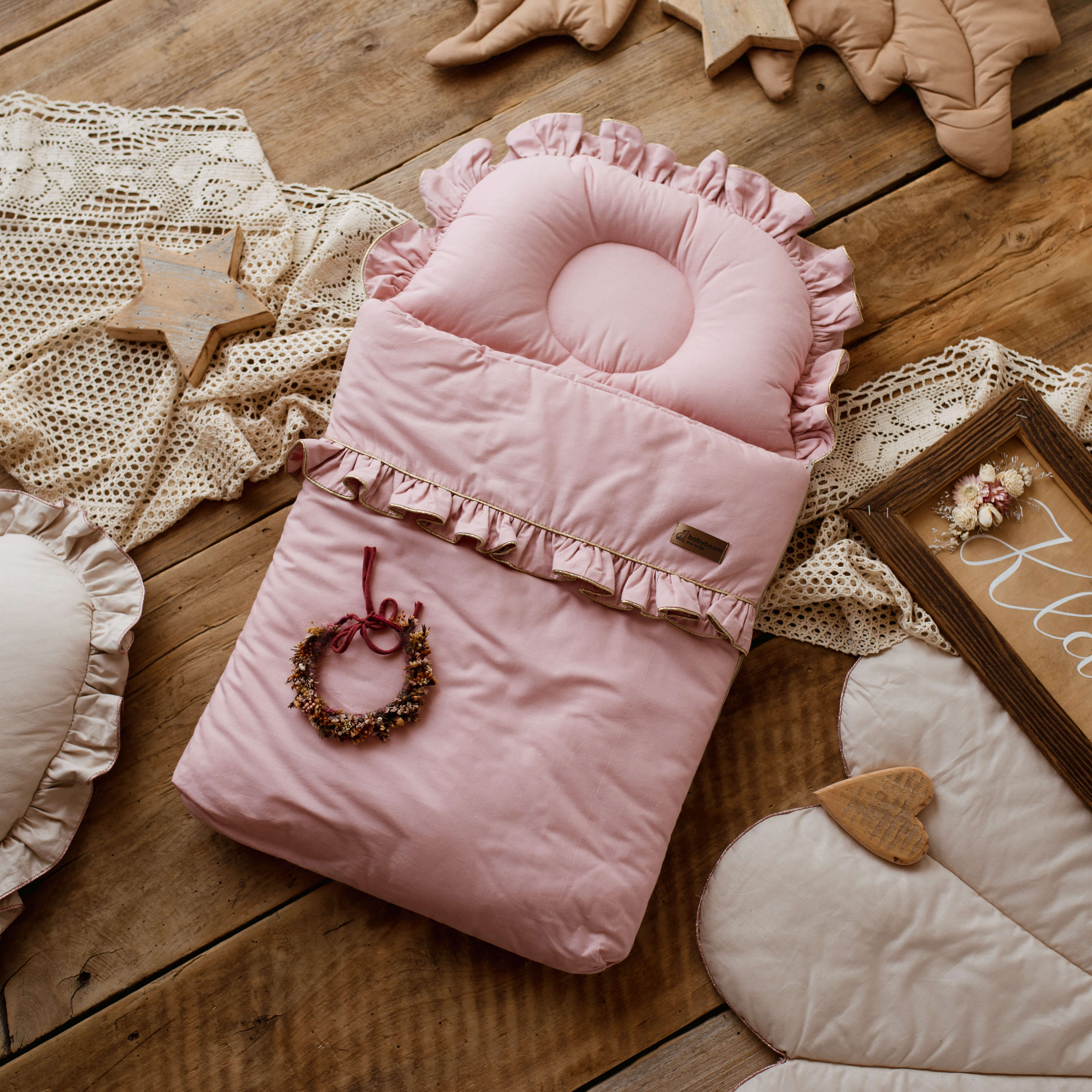 Premium Babyschlafsack Shiny mit Rüschen