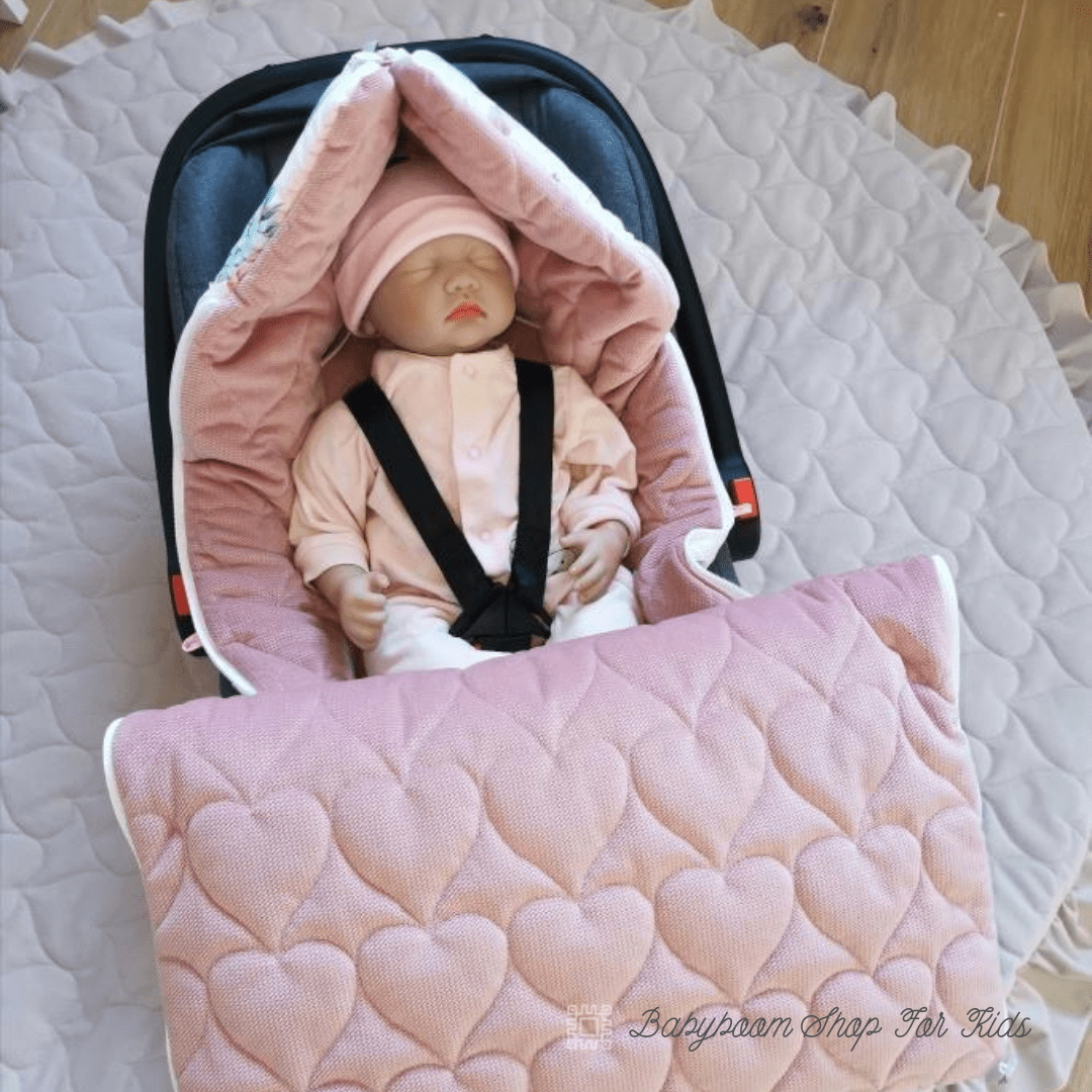 Luxus Fußsack für Babyschale, Kinderwagen und Buggy, handmade