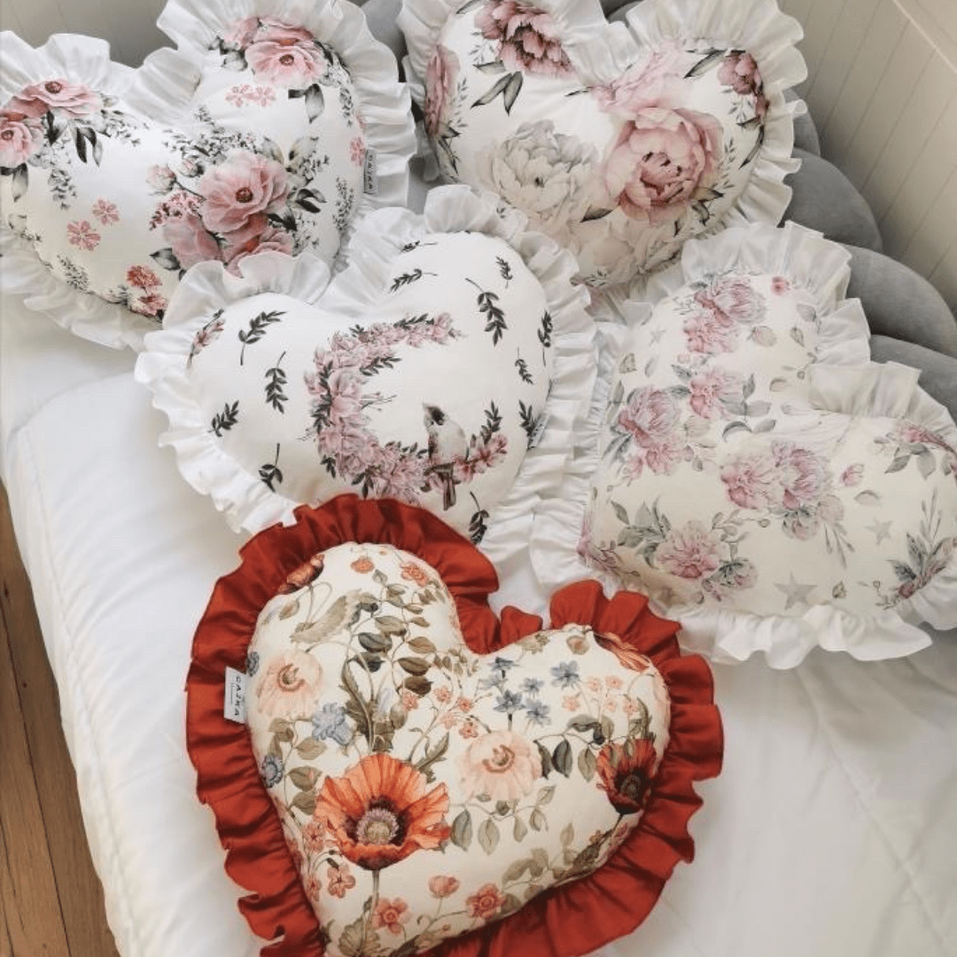 Luxus Bettwäsche mit Rüschen aus Premium Baumwolle, handmade