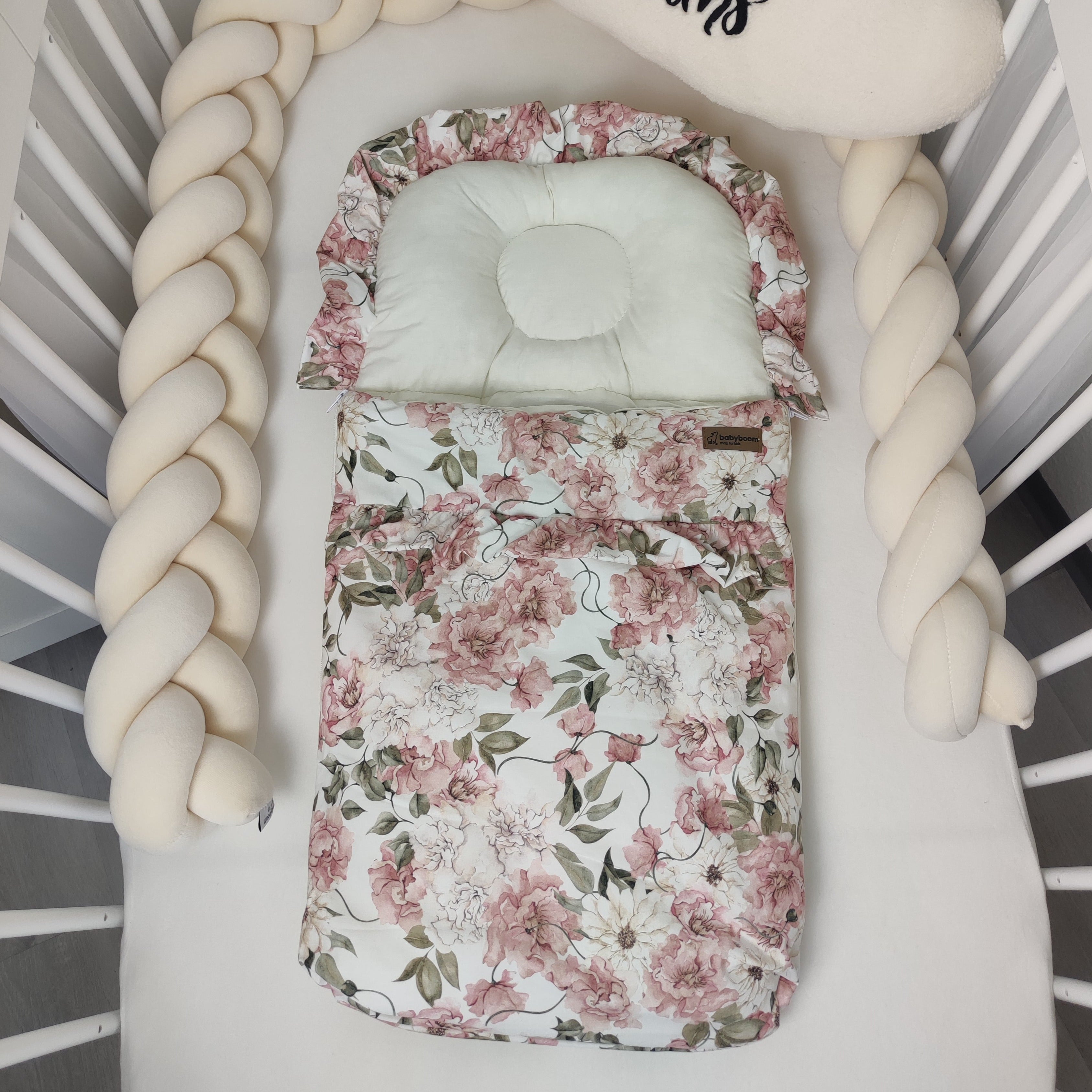 Babyschlafsack mit Rüschen | Premium Baumwolle bemustert