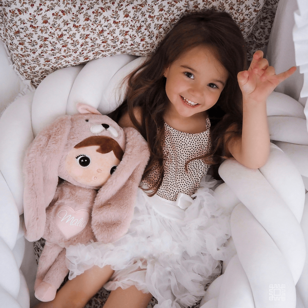 Stoffpuppe Bunny mit Personalisierung, metoo dolls