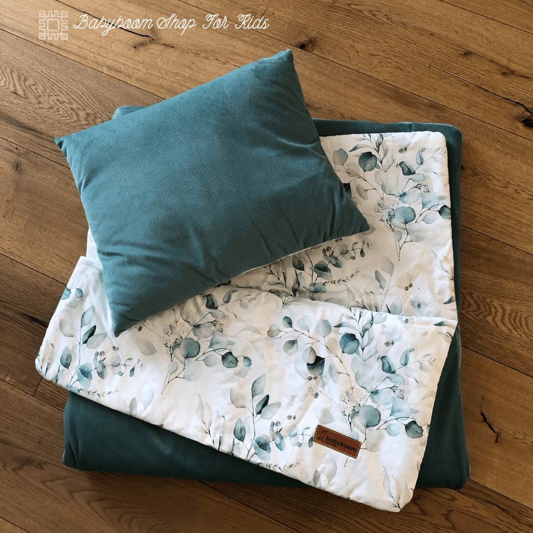 Kinderschlafsack aus Premium Baumwolle und Samt-Stoff, handmade