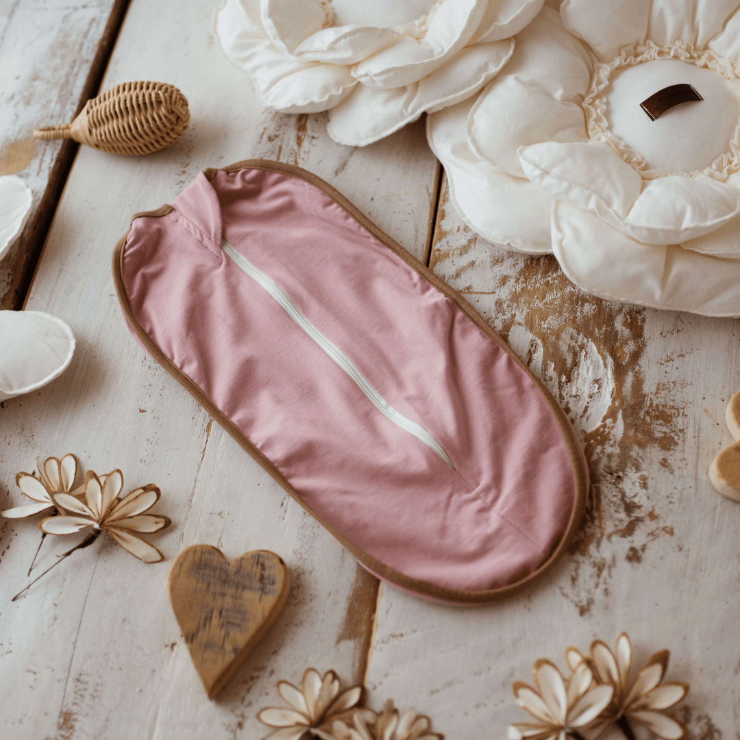 Pucksack für Neugeborene & Frühchen | Premium Jersey-Stoff inkl. eine Baby-Mütze | EINFARBIG