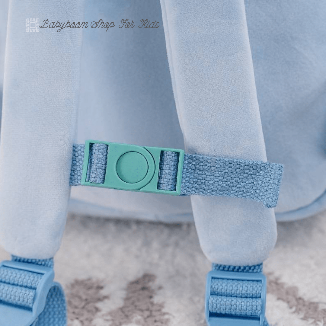 Personalisierter Stoff-Rucksack | ENGELCHEN blau
