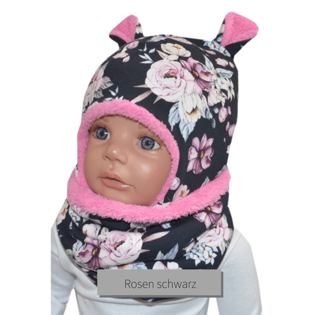Wintermütze für Baby und Kind mit Loop, handmade