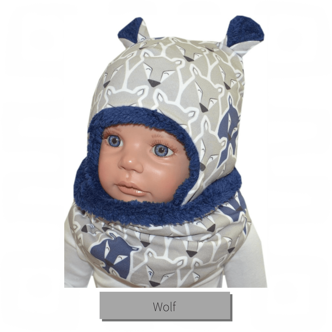 Wintermütze für Babys und Kinder im Set mit Loop, handmade, für Kinder