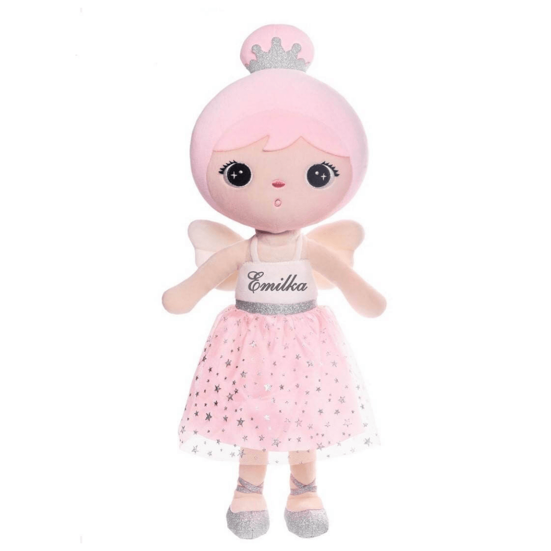 Stoffpuppe rosa Puppe personalisiert mit Namen, metoo dolls
