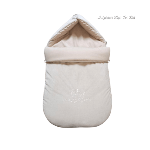 Luxus Ganzjahres-Fußsack für Babys "Gajka" | Samt & Premium Baumwolle einfarbig