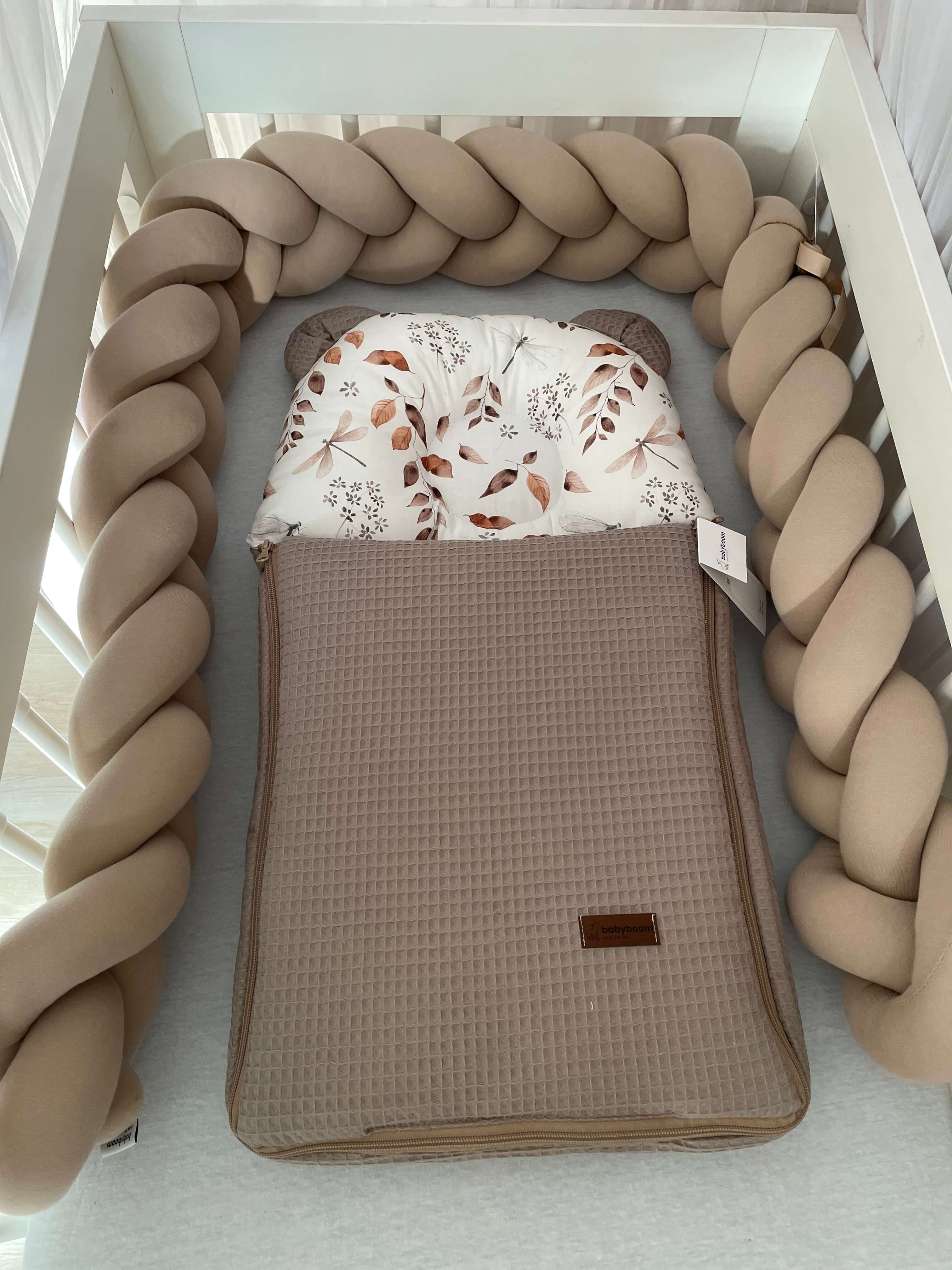 Babyschlafsack mit Bärenohren | Premium Baumwolle & Waffelpique