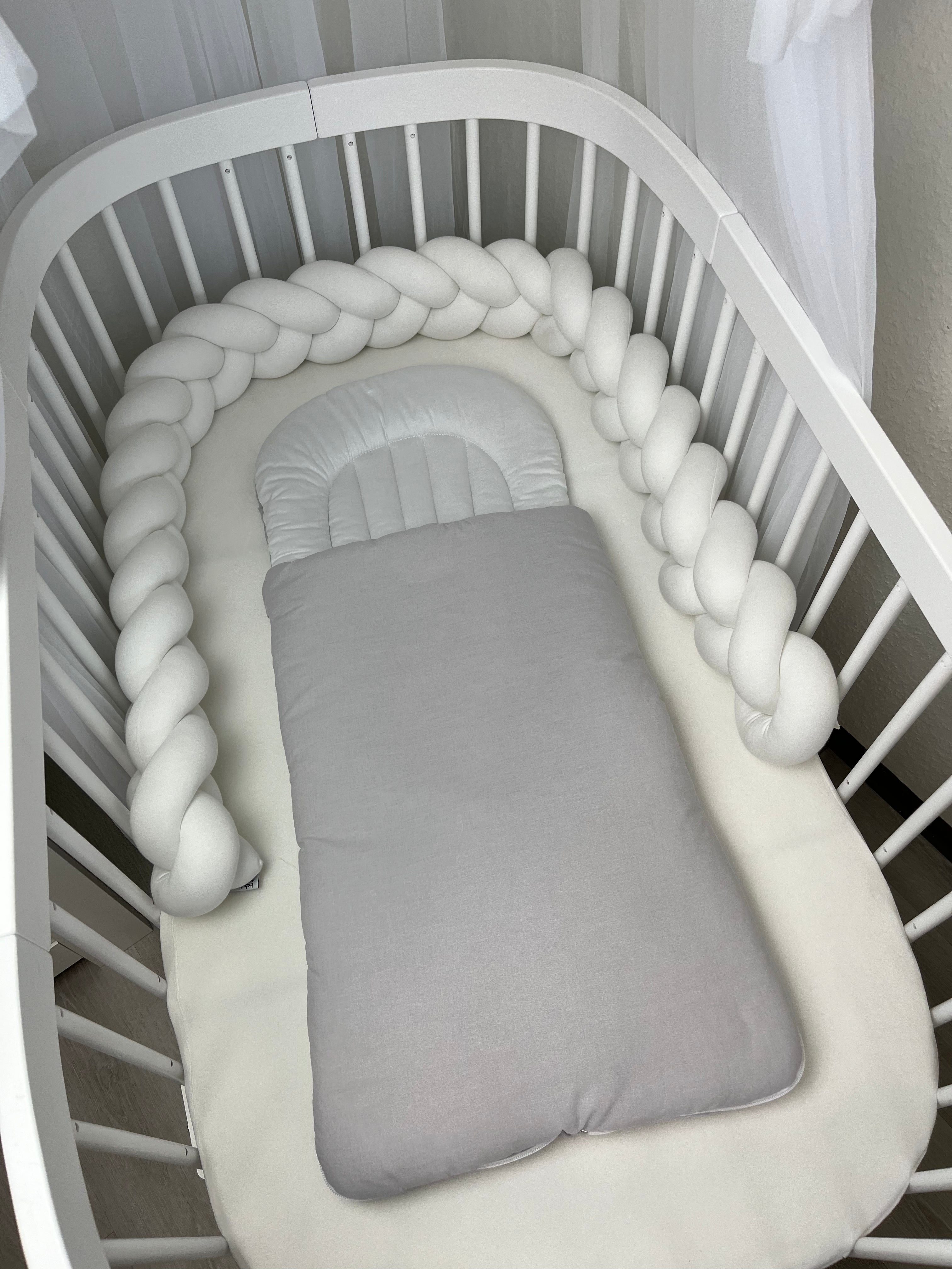 Flacher Babyschlafsack mit Wellenschnitt BASIC | Baumwolle