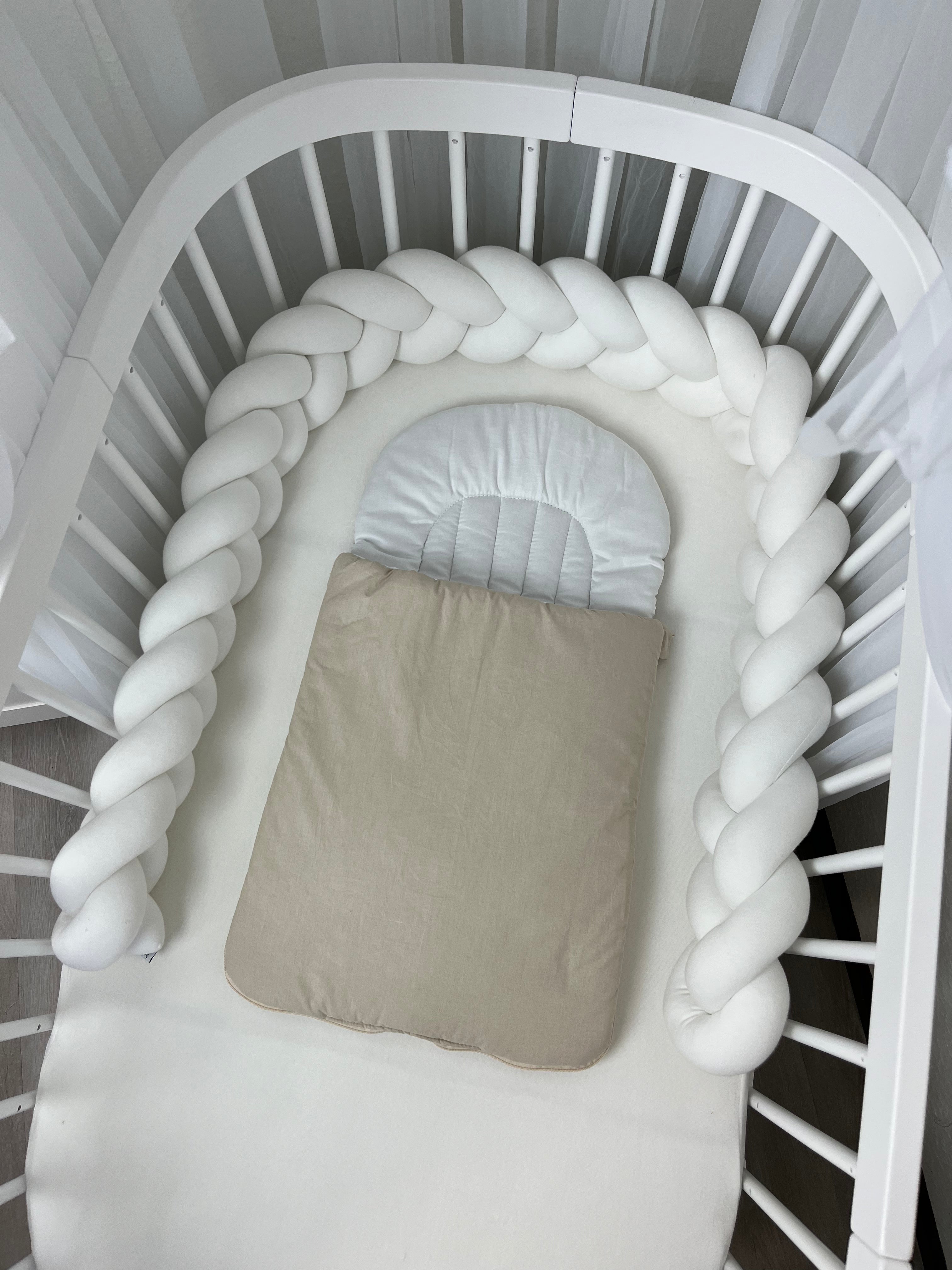 Flacher Babyschlafsack mit Wellenschnitt BASIC | Baumwolle