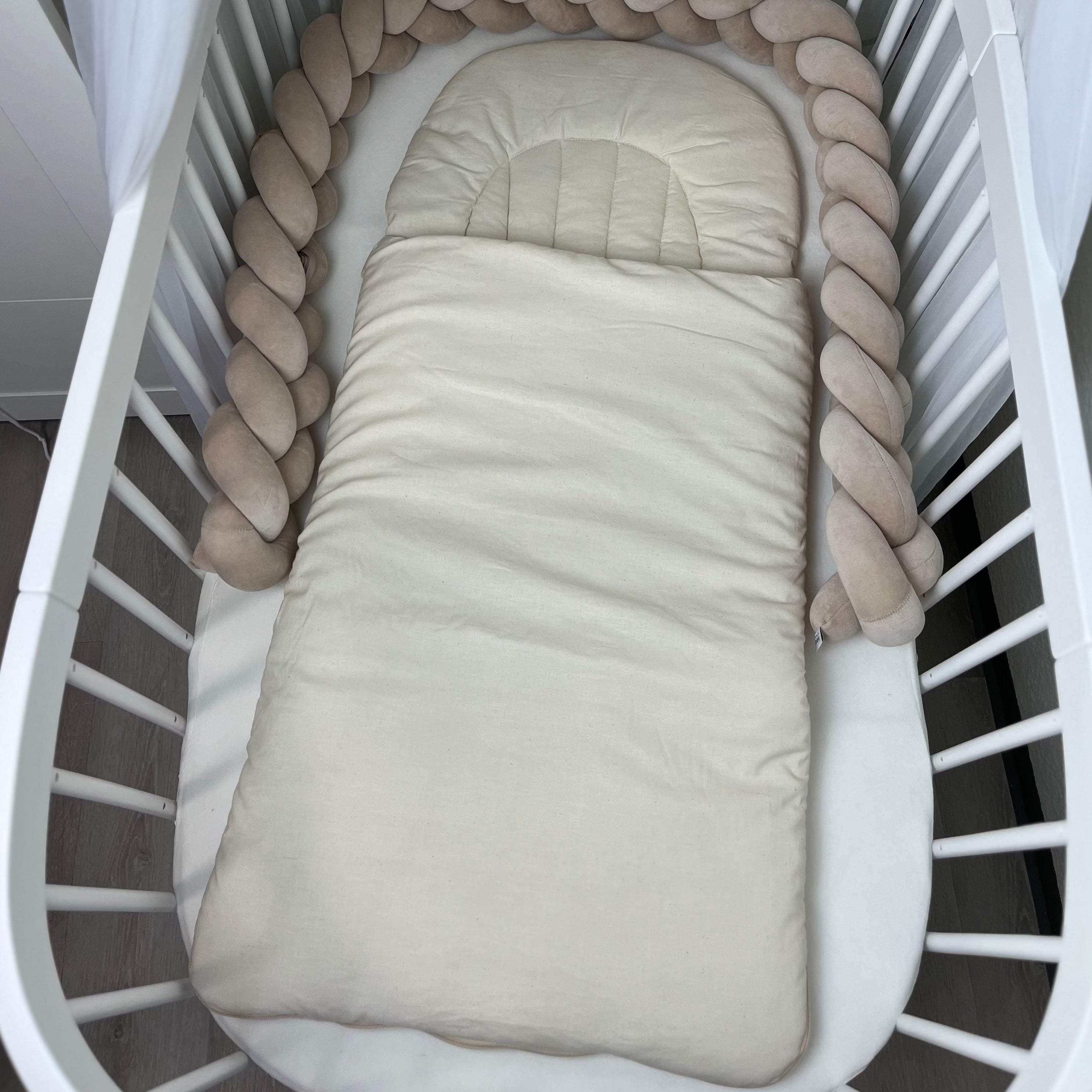 Flacher Babyschlafsack mit Wellenschnitt ORGANIC | ORGANISCHE BIO-BAUMWOLLE