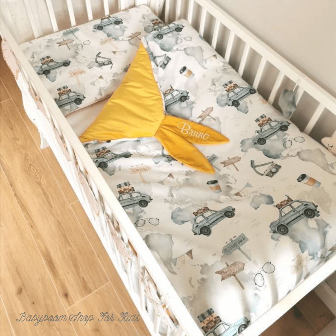 personalisierte Decke bzw. Bettwäsche für Babys und Kleinkindern aus Premium Baumwolle, handmade