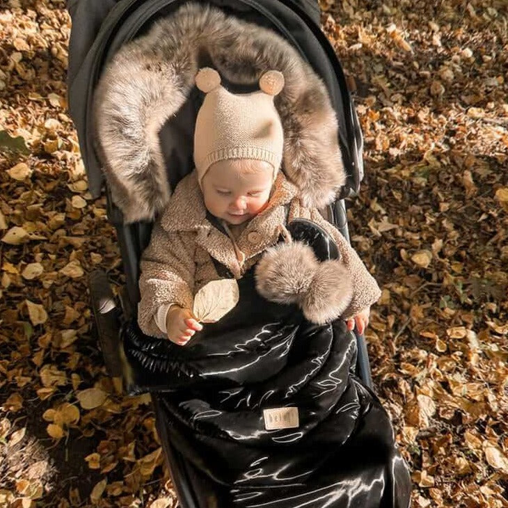 Winterfußsack SHINY für Baby & Kleinkind | Samt & Premium Polyester
